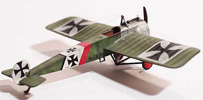 Fokker-EIII-downloadable card model-A from Fiddlersgreen